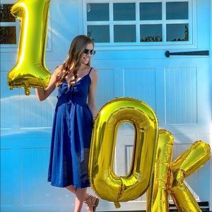 MIDI Navy blue dress